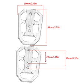 ABCERRSI CNC Wide Foot Pegs,Motorcycle Footpegs Rest Wider For Standard Street Motocross Z900 Z900SE Z900RS 2017-2023(Red)