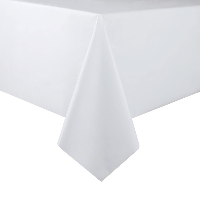 32nd PVC Easy Clean Wipeable Plain Tablecloth Cover, Suitable for