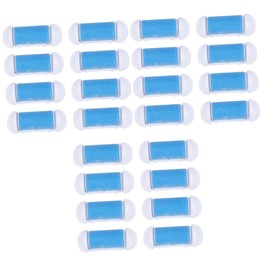 Healvian 30pcs Replacement Roller for Foot Care Tool Ergonomic Exfoliator for Dead Skin Removal Water-resistant Compatible Electric Foot Grinding Device Sky-