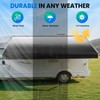 Maxztill RV Awning Fabric Replacement 16FT(Fabric 15'2") Black Fade