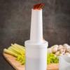 Restaurantware 1 qt Plastic Quick Pour Storage Container Bottle -