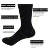 YUEDGE Women's Black Breathable Cotton Socks Lightweight Basic Womens Socks