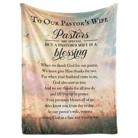 InnoBeta Pastor's Wife Appreciation Gifts, Throw Blanket, Thank You Presents for Appreciation Day, Birthday - 50" x 65", Gifts for First Lady