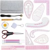 HLZC 19 PCS Sewing Ruler Set, French Curve Ruler, Hip