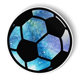Squiddy Soccer Ball Cute Galaxy - Vinyl Sticker for Car, Laptop, Notebook (5" Tall)