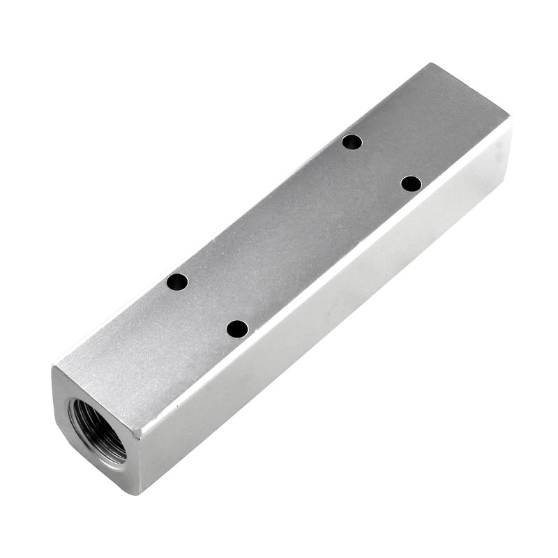 LDEXIN 4 Way Pneumatic Manifold Air Distribution Block, Compressed Air