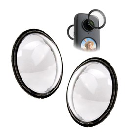 suuosl Rotating Lens Guards Compatible with Insta 360 X4 Action Camera Protective Cover Frame - Lens Caps Waterproof Anti-Scratch, Removable Len Protector for Insta X4 Standard, 2 Pieces