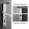 BWE Stainless Steel Shower Panel Tower System 5 Jets Multi-Function