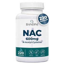Bandini® NAC N-Acetyl-Cysteine ​​600 mg | 220 Vegan Capsules (+7 Months) |