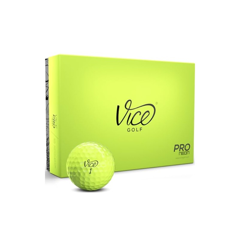 Vice Pro Golf Balls, Lime, 1 dozen