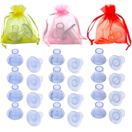 High Heel Protecors,13 Pairs Transparent Heel Stoppers Caps Cover for Walking on Grass and Uneven Floor, Gravel, Bricks & Cracks，Clear Heel Sink Stoppers for Women Wedding Shoes - S,M,L