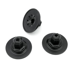 VVO Fasteners- Black Plastic Underbody Shields & Insulation Panel Fastener Nuts for Volkswagen Golf, Polo, Passat, Up, Tiguan, Touran, (Pack of 10)