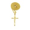 CBC Crown Religion Cross Jesus Crucifix Pendant in 18"/20"/24" Rope,