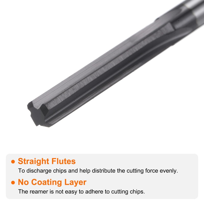 HARFINGTON Carbide Chucking Reamer 0.162"(4.115mm) Dia Straight Flute Straight Shank