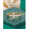 Hitlinker Moissanite Sterling Silver Sideways Cross Rings for Women 925