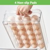 vacane 24 Capacity Egg Holder for Refrigerator Organizer Bins, Clear