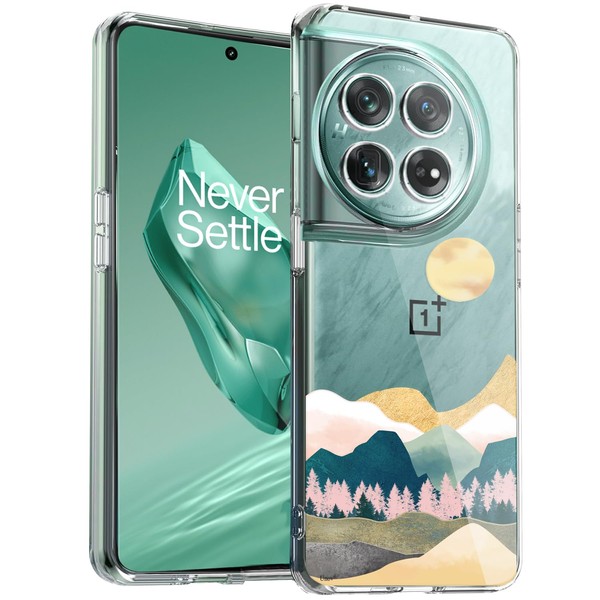 Unov Case Compatible with OnePlus 12 5G Clear with Design