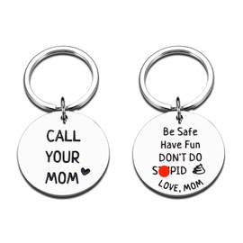 TI-EDC Stocking Stuffer for Teen boys girls from Mom, Funny Keychain for Son Daughter, Gag gifts for Him Her,Christmas 2024 Gifts for Him Her, Easter Basket stuffer for Teen Boys,Silver