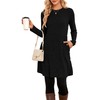 Narrame Winter Sweater Dress for Women, Long Sleeve, Casual, Side