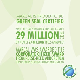 Marcal - MRC6079 Toilet Paper 100% Recycled - 2 Ply White Bath Tissue, 336 Sheets Per Roll - 48 Rolls per Case Green Seal Certified Toilet Paper 06079