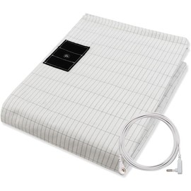Grounding Sheets, 95% Organic Cotton+ 5% Pure Silver Fiber, Grounded Sheets with Grounding Cord, Bed Grounding Kit for Healthy Sleep Therapy [white] - Bedding Size: 27*52in