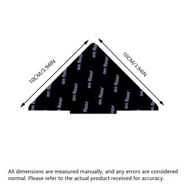 12 Pcs Rug Gripper,Double Sided Anti Curling Non Slip Reusable Pad,Washable Tape for Hardwood Floors,Tile Floors,Carpets,Floor Mats,Wall Keep Corners Flat (Black)