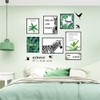 Condessacity Wall Sticker, Cats, Plants, Stylish, Scandinavian Simple Wall Green,