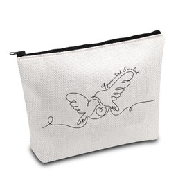 KUIYAI If You're A Bird I'm A Bird, Romantic Movie Quotes, Valentine's Day Gift for Wife Girlfriend, Cosmetic Bag for her (I'm a birdUK)