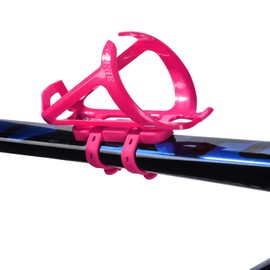 Bicycle Water Bottle Holder - Also Suitable as Baby Bottle Holder for Stroller - One Size Fits All - Many Colours Available (Pink)