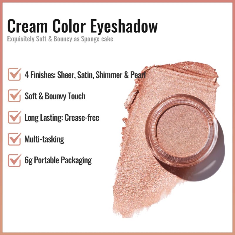 Oulac Nude Gold Cream Eyeshadow also for Highlighter Highly Pigmented
