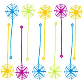 YAPKOLV 10 Pieces Clapping Hands Children's Set, Sticky Toys, Sticky Slime Hands as Party Bags, Give-Away and Joke Items for Boys Girls, Toys and Fun Factor Parties (Spider Web)