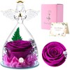 Eternal Rose Angel, Gifts for Women, Preserved Red Real Rose,