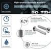 M6 x 18mm 10Pcs Flat Head Hex Socket Cap Screws