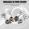 ZNDAW Turbo Keychain, Creative Metal Spinning Turbocharger Key Fob Ring,