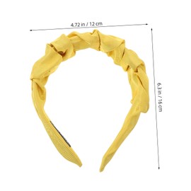 Outanaya Simple Pleated Fabric Headband for Face Washing and Makeup Soft Wide Brim Hair Accessory Elegant Design Solid Colors for Skincare and Daily Use