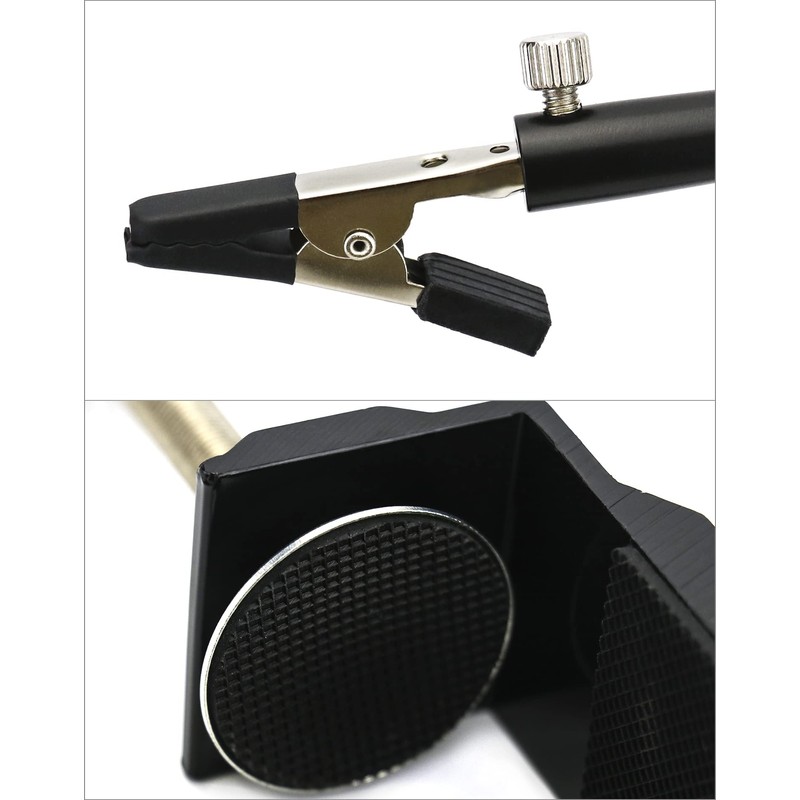 QWORK® Soldering Aid Helping Hand with C-Clamp and 2 Flexible