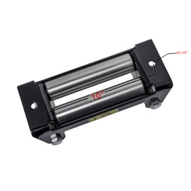 Hi-Gear 4 Way Winch Roller Fairlead - 10” Universal Mount -Cable Guide Heavy Duty Nut Disassembly 10in SUV Truck F150 8000 1000 12000lbs 14000 16000