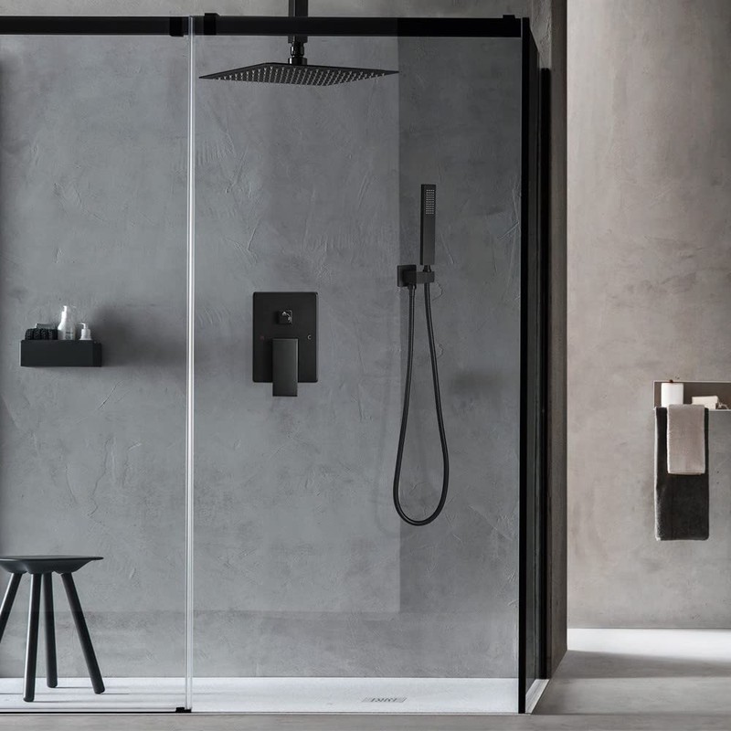 JingGang 10 Inch Ceiling Mounted Shower System Rain Mixer Shower