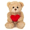 Teddy Hermann 91331 Teddy with Heart Beige 20 cm Cuddly