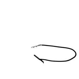 Black Elasticated Treasury Tag 150mm Silver Metal End Fastening (50x)