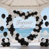 DRWKAY Black Balloons 100 Pack,12 Inch Matte Black Latex Helium-Ready