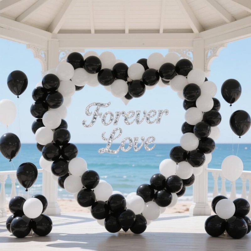 DRWKAY Black Balloons 100 Pack,12 Inch Matte Black Latex Helium-Ready