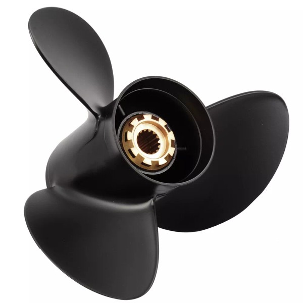 Rareelectrical NEW ALUMINUM PROPELLER FITS MERCURY 2 STROKE 15 SPLINE