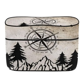 Horeset Horeset RV Travel Trailer Propane Tank Cover RV Accessories for Outdoor Camper Propane Tank Exterior Cover Decor Heavy-Duty Weather Resistant Mountain Fit Double 40 LB