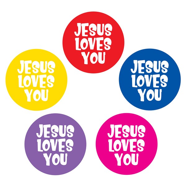 Jesus Loves You Stickers - Pack of 200