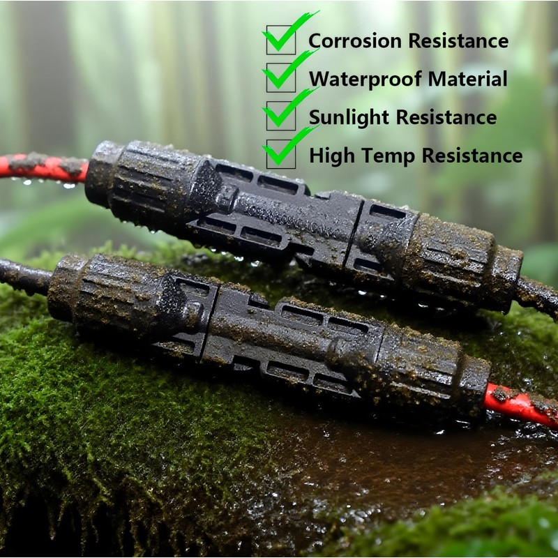 iHaospace Solar Connector to DC 8020 Extension Cable 6.56FT /