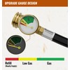 CALPOSE 12 FT Propane Extension Hose with Gauge, Propane Hose