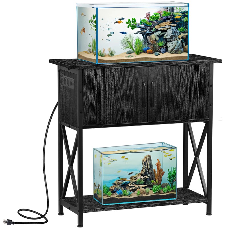 SEGAWE 29Gal Metal Frame Aquarium Stand Fish Tank Turtle Tank