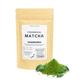 Ceremonial Matcha - Reines Matcha Pulver aus Japan - Ceremonial Grade - Original Matcha Grüntee - Erste Ernte - 100% Natürlich und Laborgeprüft - 100g
