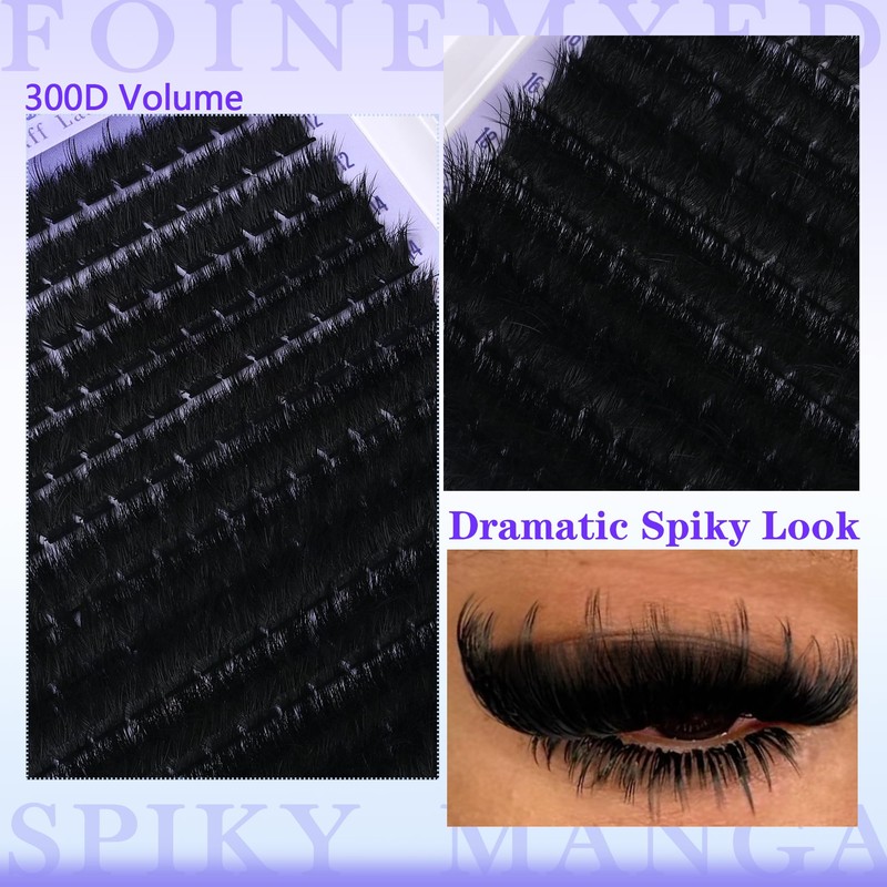 Lash Clusters with Spikes 300D Manga Volume Lash Clusters Evil